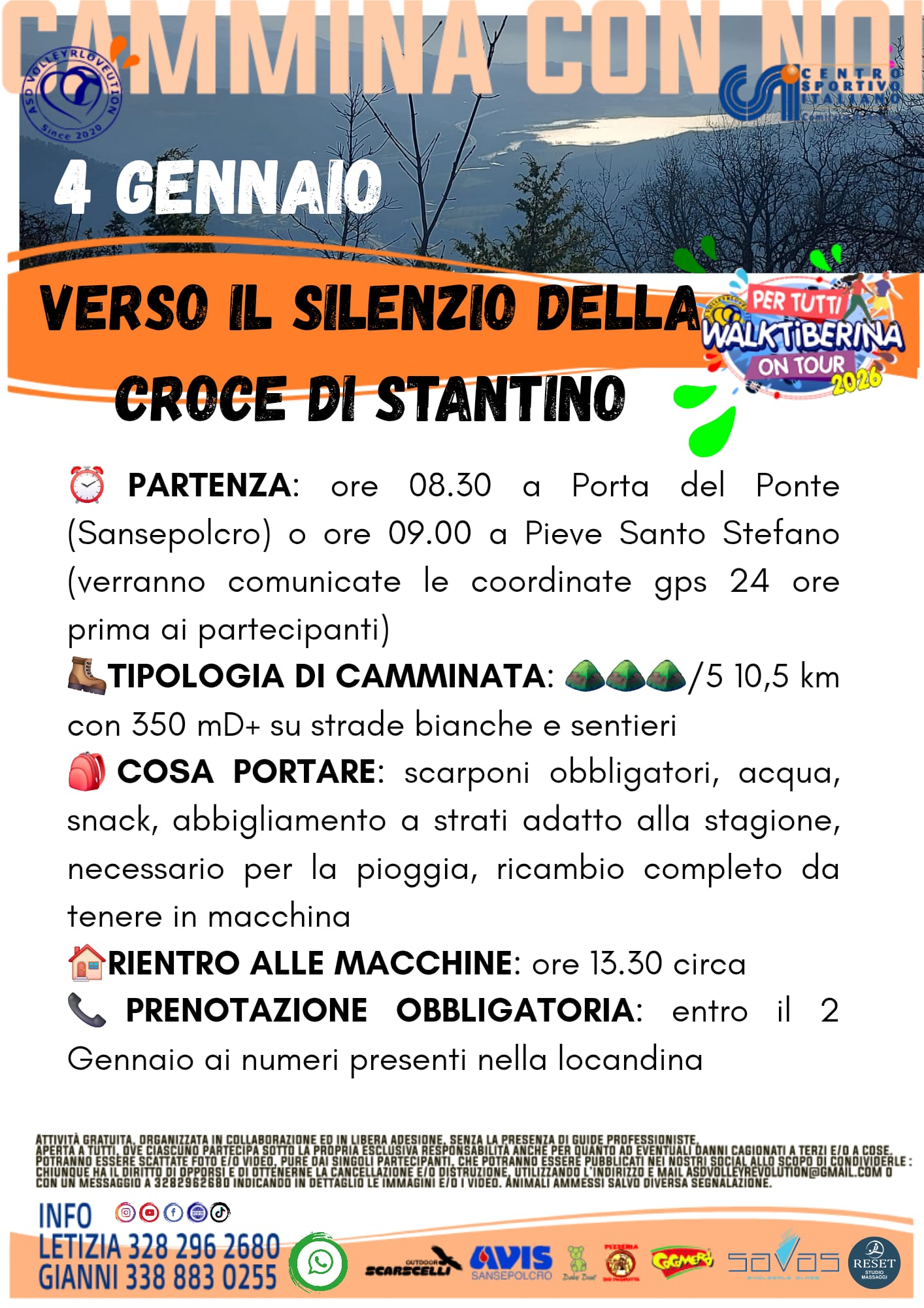 Walktiberina 4 gennaio