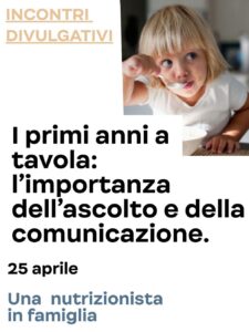 I primi anni a tavola