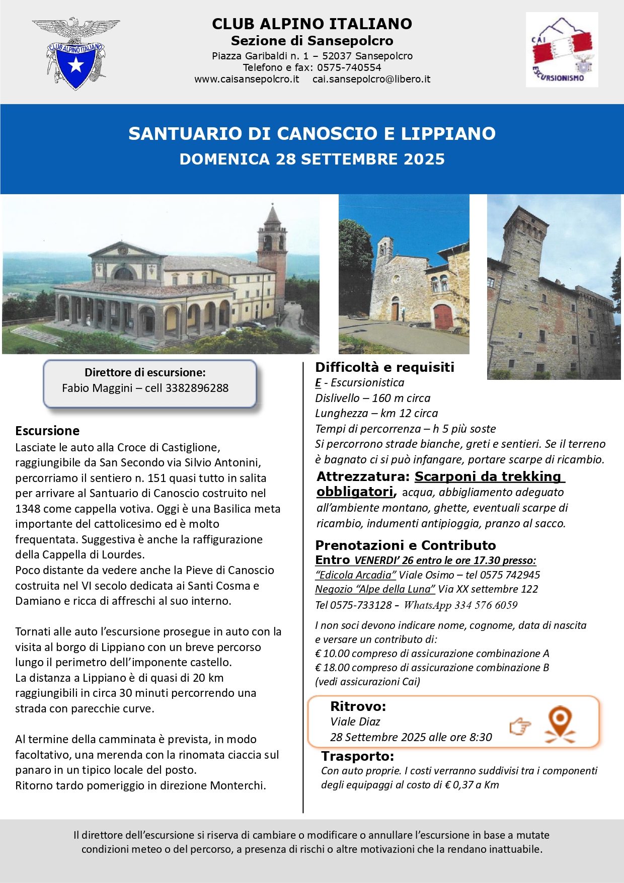 Santuario di Canoscio e Lippiano