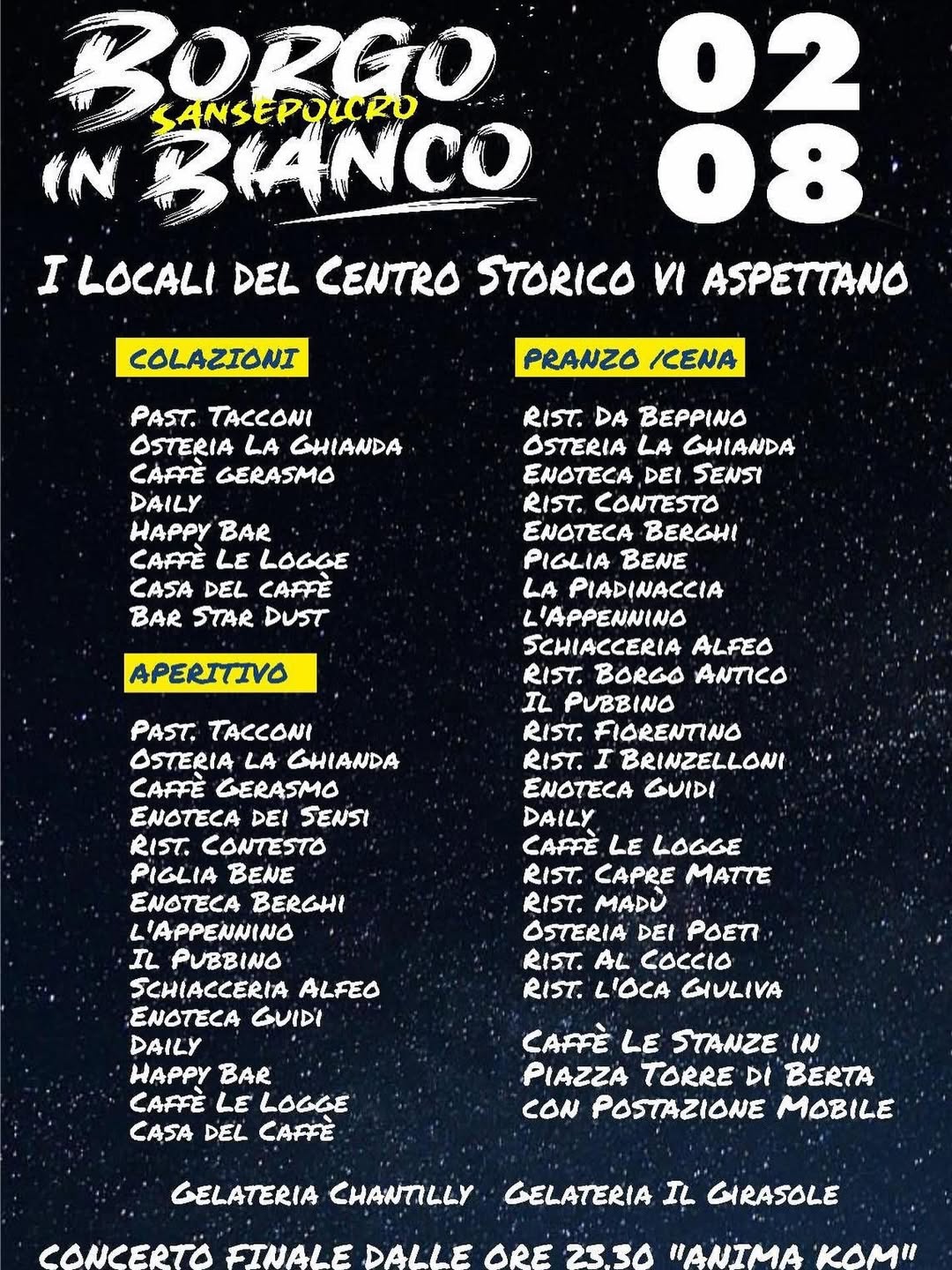 Borgo in Bianco | I locali
