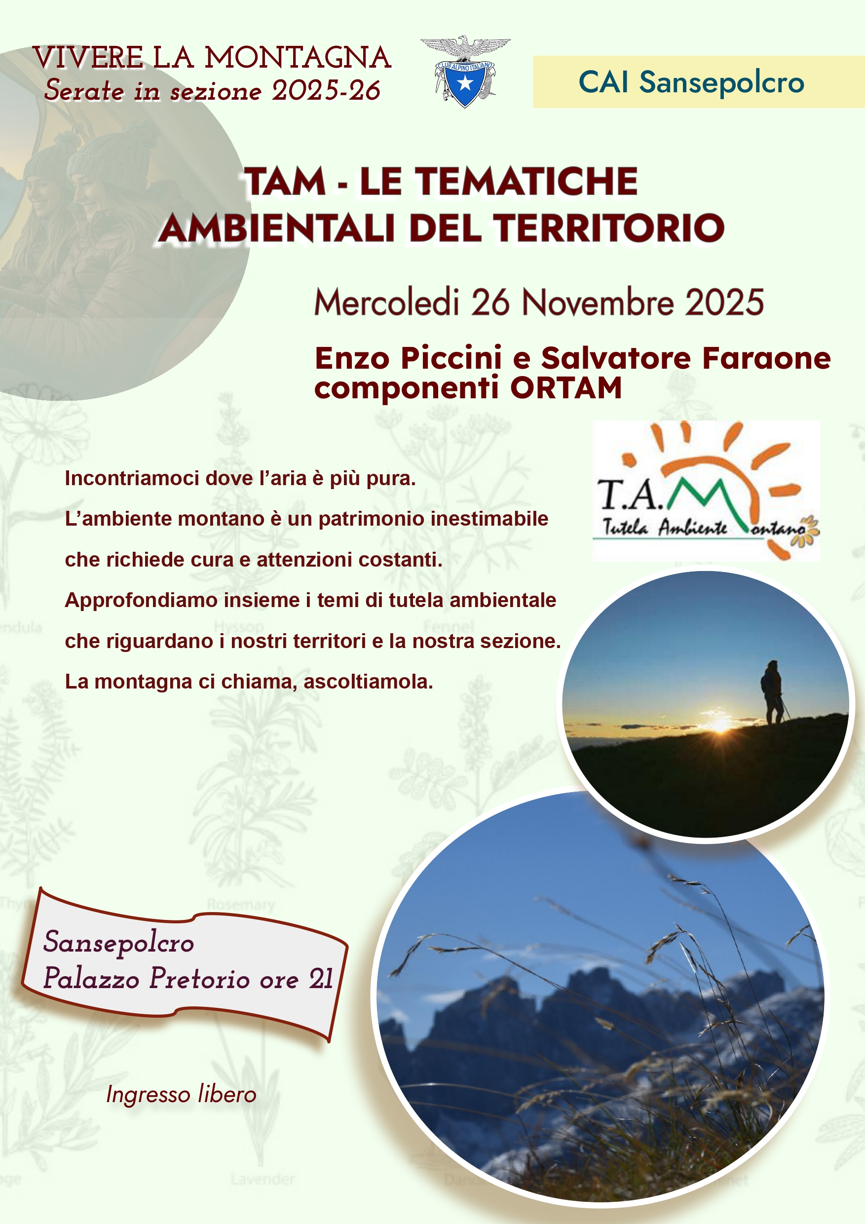 Le tematiche ambientali nel territorio CAI