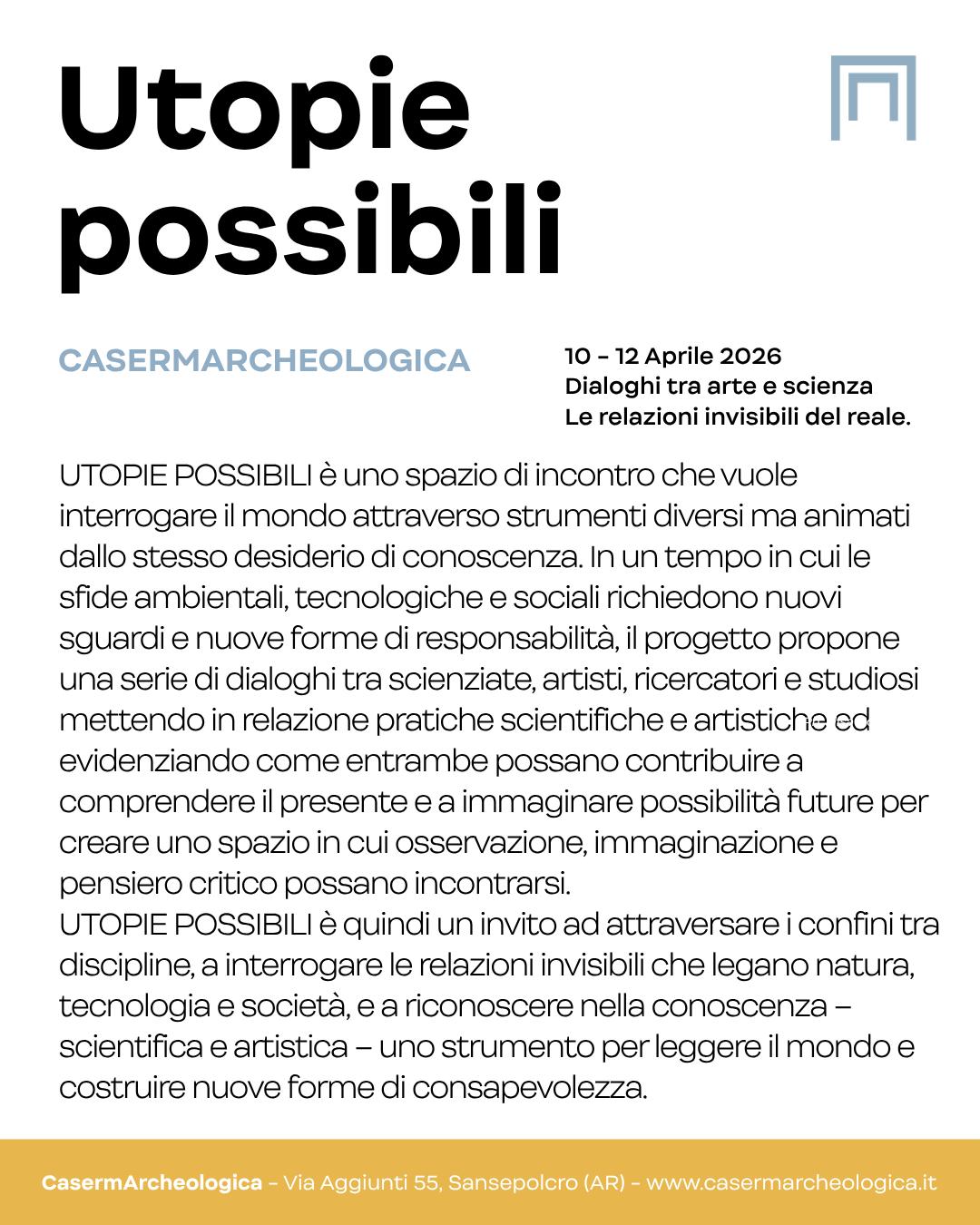 Utopie Possibili CasermArcheologica