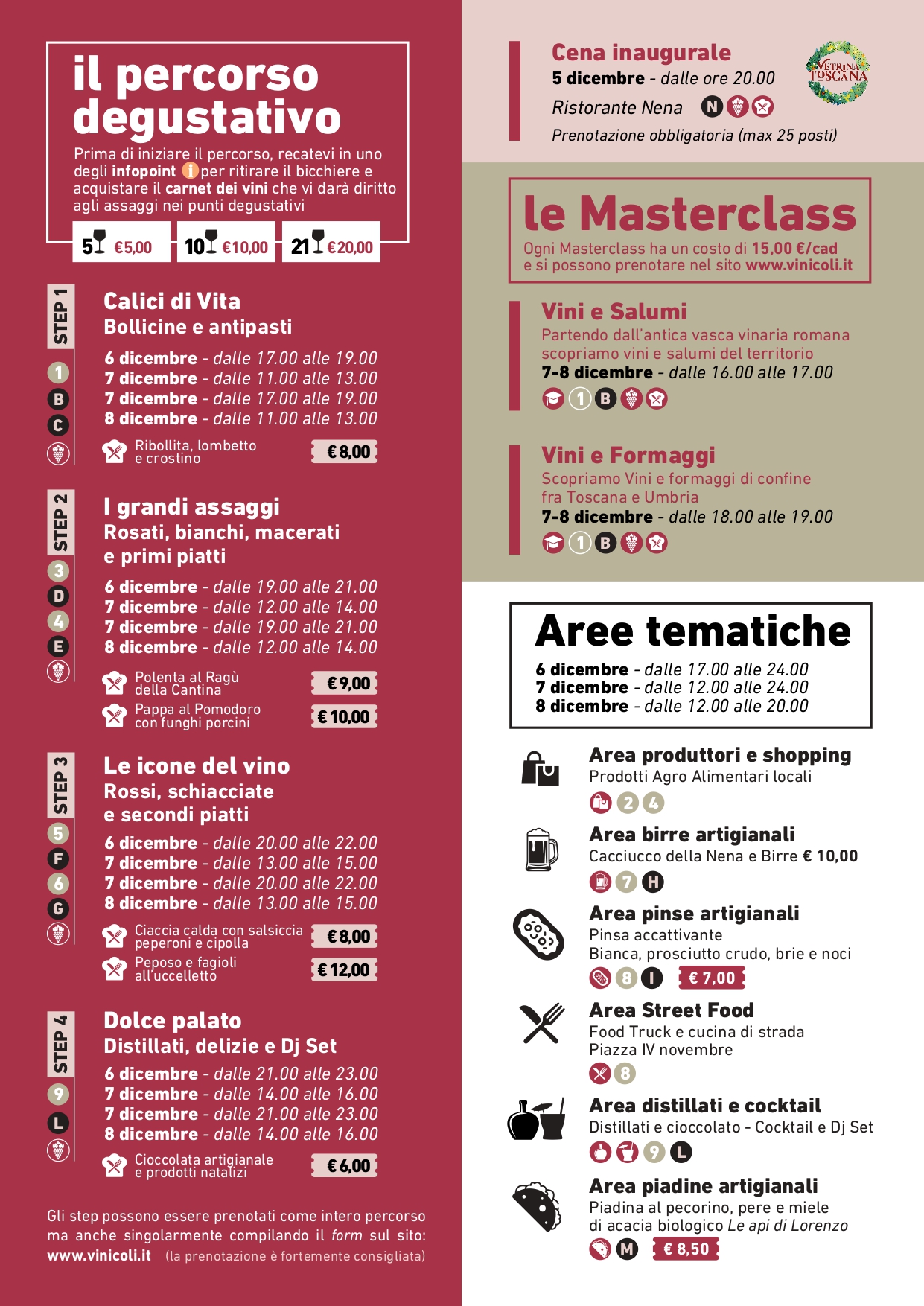 Percorso degustativo Vinicoli 2024
