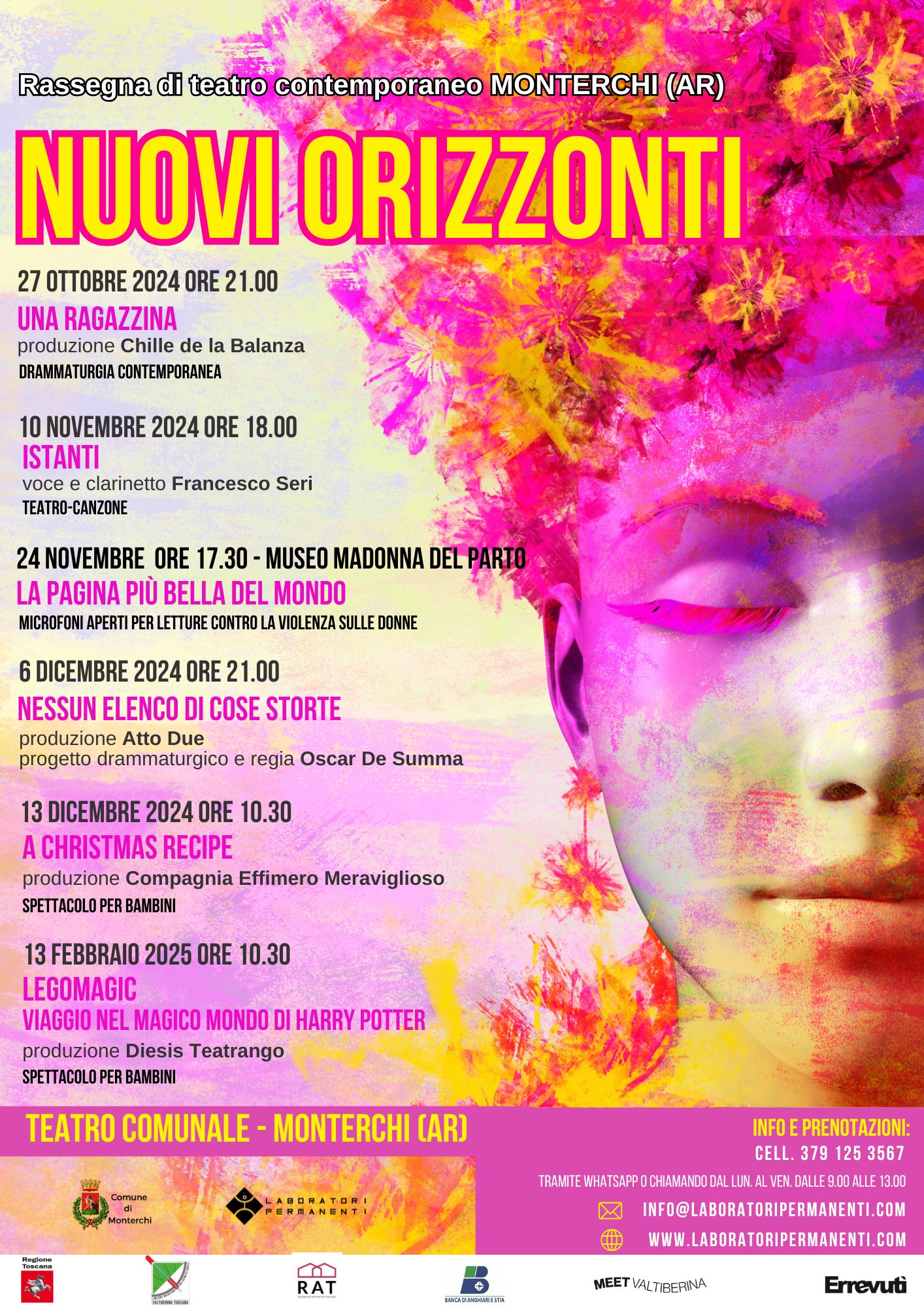 Spettacoli teatrali Nuovi Orizzonti 2024/2025