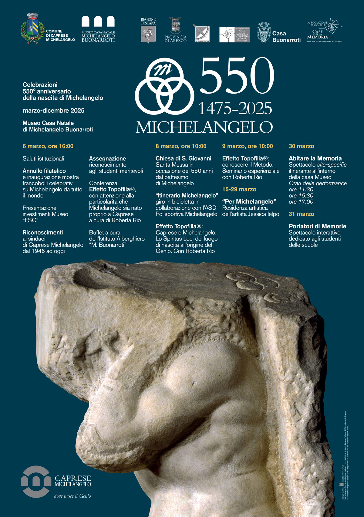 550esimo Anniversario della nascita di Michelangelo
