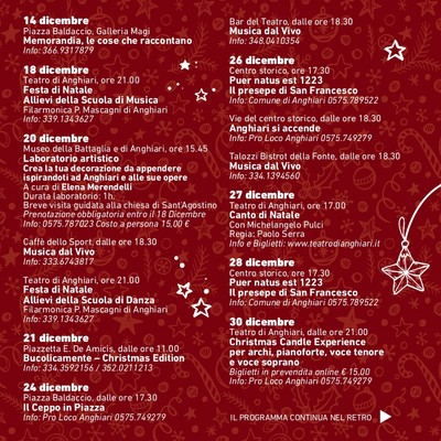 Programma Anghiari di Natale