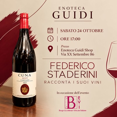 Federico Staderini talks about his wines