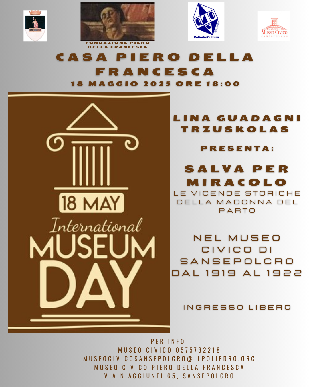 International Museum Day Casa di Piero della Francesca
