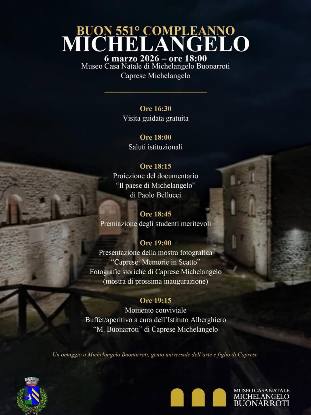 Buon 551&deg; Compleanno Michelangelo