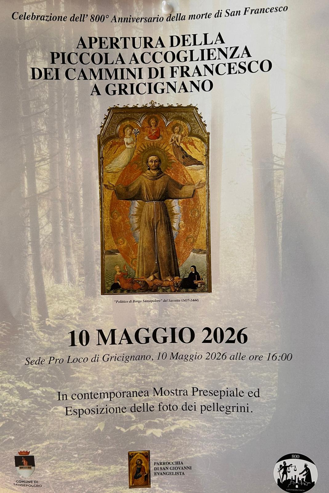 Apertura della Piccola Accoglienza dei Cammini di Francesco a Gricignano