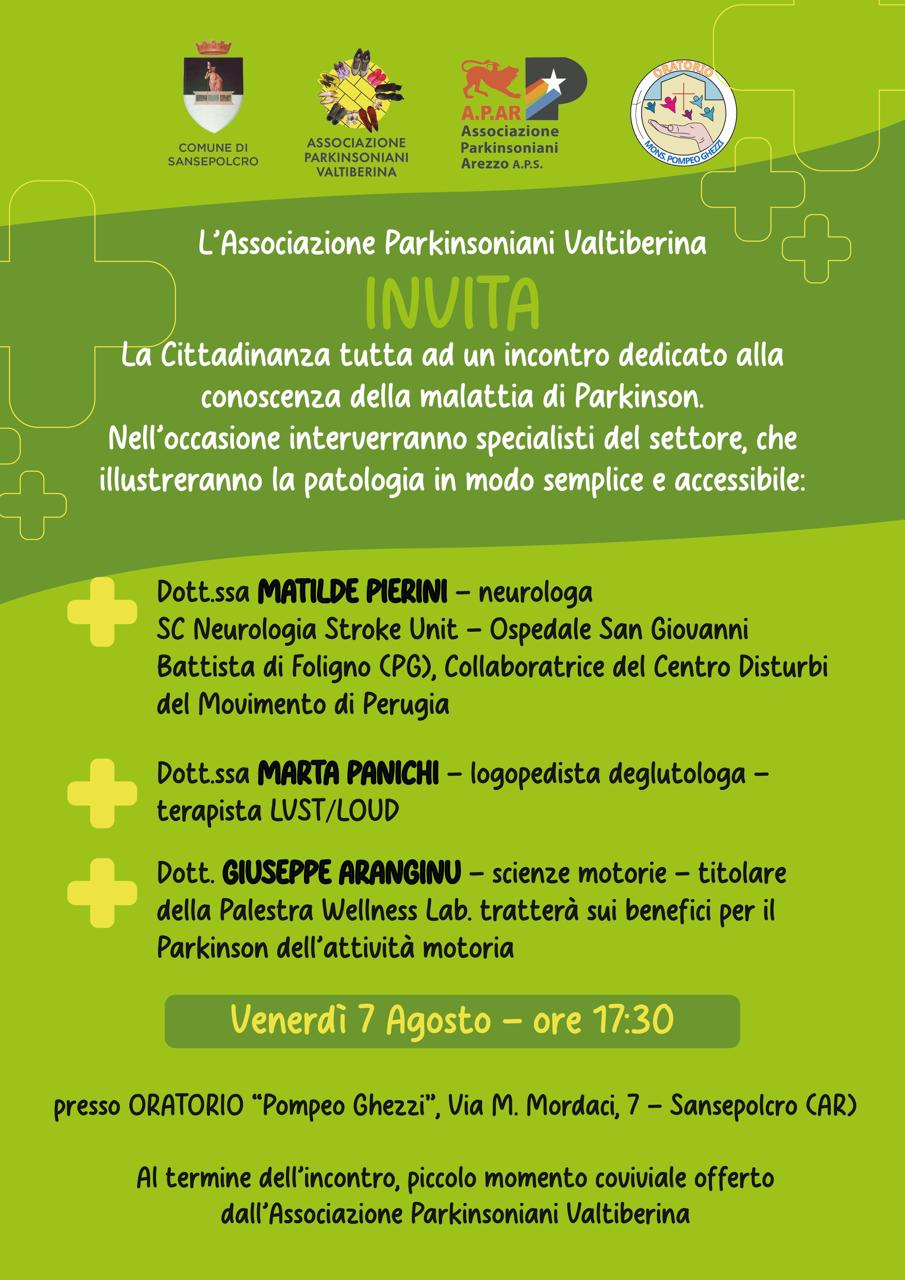 Incontro dedicato alla conoscenza della malattia di Parkinson